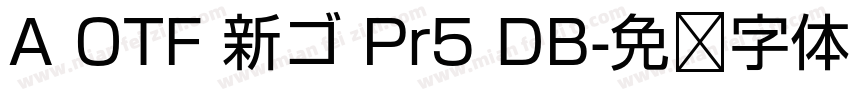 A OTF 新ゴ Pr5 DB字体转换